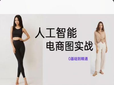 人工智能SD电商图实战，ai绘图0基础到精通-一点通资源网