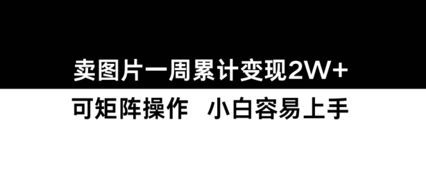 小红书【卖图片】一周累计变现2W+小白易上手-一点通资源网