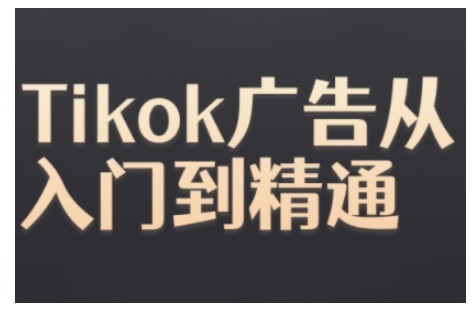 Tiktok Ads实操教程，Tiktok广告从入门到精通-一点通资源网
