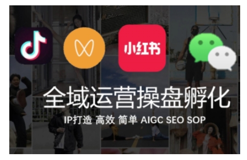 全域运营操盘(抖音+私域+小红书)，IP打造高效简单-一点通资源网