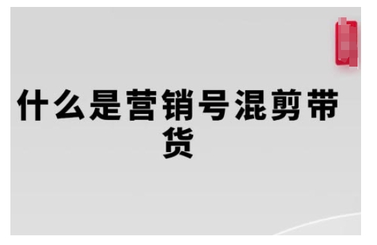 营销号混剪带货，从内容创作到流量变现的全流程，教你用营销号形式做混剪带货-一点通资源网