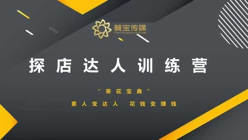 探店达人训练营，素人变达人，花钱变赚钱-一点通资源网