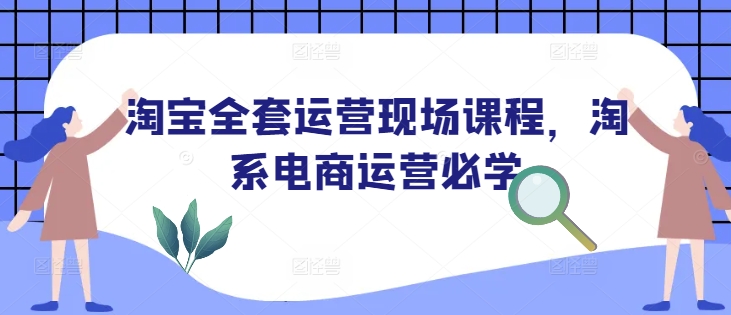 淘宝全套运营现场课程，淘系电商运营必学-一点通资源网