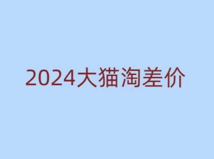 2024版大猫淘差价课程，新手也能学的无货源电商课程-一点通资源网
