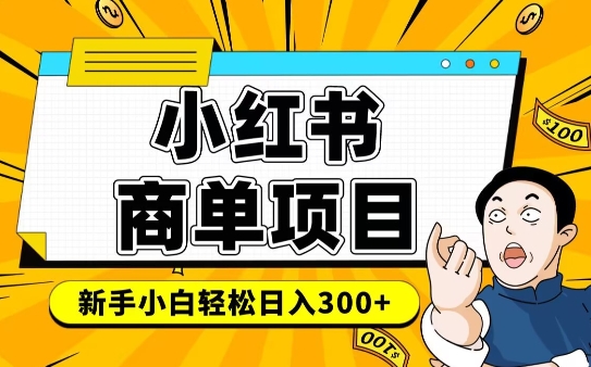 小红书千粉商单，稳定快速变现项目，实现月入6-8k并不是很难-一点通资源网
