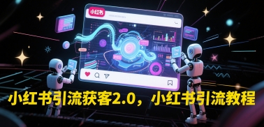 小红书引流获客2.0，小红书引流教程-一点通资源网