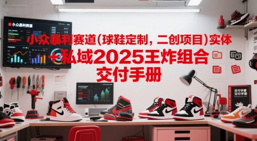 小众暴利赛道(球鞋定制，二创项目)实体+私域2025王炸组合  交付手册-一点通资源网