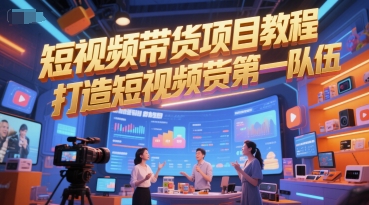 短视频带货项目教程，打造短视频带货第一队伍-一点通资源网
