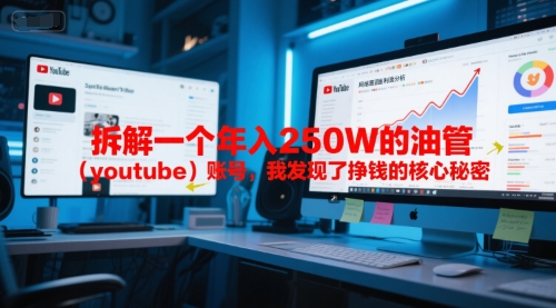 付费文章：拆解一个年入250W的油管（youtube）账号，我发现了挣钱的核心秘密-一点通资源网