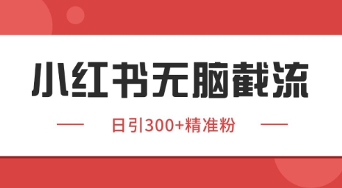 小红书截流同行客源，独家野路子获客玩法 日引200+暴力获客【揭秘】-一点通资源网