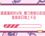 抖音直播间风火轮,暴力微信引流技术,低成本日加上千法-一点通资源网