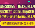 狼叔小红书爆款推广引流训练课6.0，手把手带你玩转小红书-一点通资源网