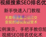 宋老师·短视频搜索SEO优化,教你10分钟创作一个短视频,三天排名上第一-一点通资源网