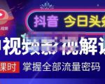 嚴如意·中视频影视解说—掌握流量密码,自媒体运营创收,批量运营账号-一点通资源网