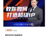 教你如何打造超级IP,抖音流量红利新机遇(价值980元)-一点通资源网