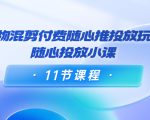 好物混剪付费随心推投放玩法，随心投放小课（11节课程）-一点通资源网