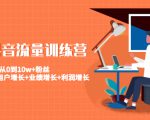 美业抖音流量训练营:从0到10w+粉丝 让你的门店用户增长+业绩增长+利润增长-一点通资源网
