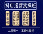 他创传媒·抖音小店系统运营实操课,从零到一系统性教学,抖店日出千单保姆级讲解-一点通资源网