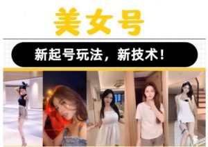 2023抖音快手短视频美女号课程制作玩法教程，美女号搬运新起号玩法，新技术（素材+教程）-一点通资源网