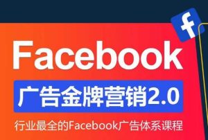 Facebook广告营销体系化教程,Facebook广告金牌营销2.0,行业最全的Facebook广告体系课程-一点通资源网