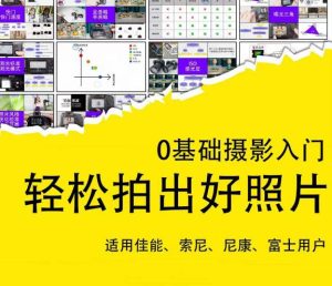 0基础摄影入门,轻松拍出好照片(适用佳能、索尼、尼康、富士用户)-一点通资源网