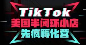 疯人院·TikTok美国半闭环小店孵化营，抢占TikTok美国蓝海市场，开店、运营、带货、投流全实操-一点通资源网