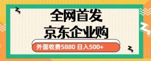 3月最新京东企业购教程，小白可做单人日利润500+撸货项目（仅揭秘）-一点通资源网