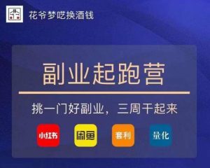 花爷-副业起跑营第2期,挑一门好副业,三周干起来(闲鱼|小红书|量化|套利)-一点通资源网