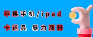 最新利用苹果手机/ipad的ios系统，卡道具搬短视频，百分百过原创-一点通资源网