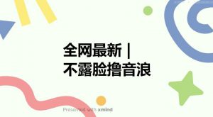 全网最新不露脸撸音浪,跑通自动化成交闭环,实现出单+收徒收益最大化【揭秘】-一点通资源网