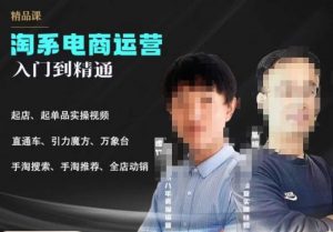 2023手淘搜索实操课+体系化课程,起店起单品实操视频课程-一点通资源网
