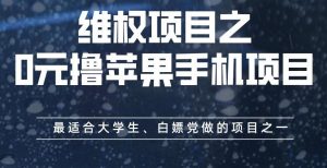 维权项目之0元撸苹果手机项目，最适合大学生、白嫖党做的项目之一【揭秘】-一点通资源网