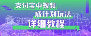 避坑玩法:支付宝中视频分成计划玩法实操详解【揭秘】-一点通资源网
