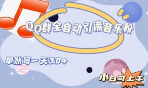 QQ群全自动引流音乐粉，单账号一天轻松引流30+-一点通资源网