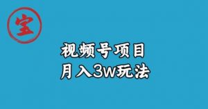 宝哥视频号无货源带货视频月入3w,详细复盘拆解-一点通资源网