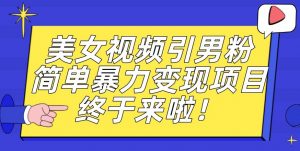 价值3980的男粉暴力引流变现项目，一部手机简单操作，新手小白轻松上手，每日收益500+【揭秘】-一点通资源网