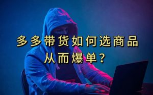 多多视频带货选什么商品链接才能爆单，10分钟教会你，爆单不是浮云【揭秘】-一点通资源网