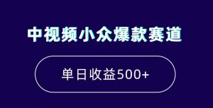 中视频小众爆款赛道，7天涨粉5万+，小白也能无脑操作，轻松月入上万【揭秘】-一点通资源网