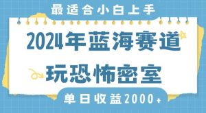 2024年蓝海赛道玩恐怖密室日入2000+,无需露脸,不要担心不会玩游戏,小白直接上手,保姆式教学【揭秘】-一点通资源网