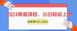 2024最新项目,红娘项目,简单操作轻松日入800+【揭秘】-一点通资源网