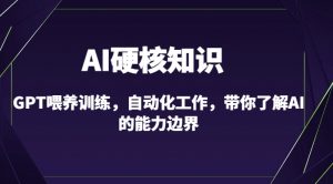 AI硬核知识-GPT喂养训练,自动化工作,带你了解AI的能力边界(10节课)-一点通资源网