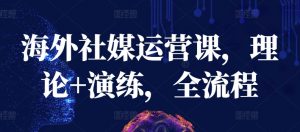 海外社媒运营课，理论+演练，全流程-一点通资源网