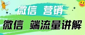 4.19日内部分享《微信营销流量端口》微信付费投流【揭秘】-一点通资源网