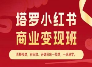 塔罗小红书商业变现班,小红书变现教程-一点通资源网