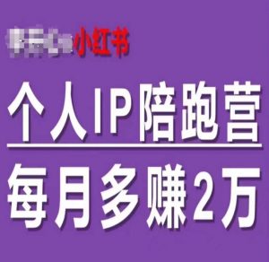 小红书个人IP陪跑营，60天拥有自动转化成交的双渠道个人IP，每月多赚2w-一点通资源网