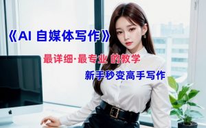 AI自媒体文章创作全网最详细教程,新手秒变写作高手,多方位发展-一点通资源网