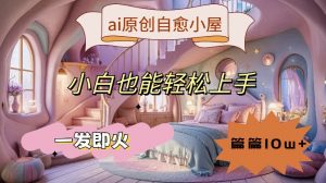 ai原创治愈小屋，小白也能轻松上手，一发即火，篇篇10w+【揭秘】-一点通资源网
