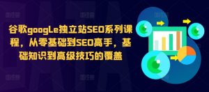 谷歌google独立站SEO系列课程,从零基础到SEO高手,基础知识到高级技巧的覆盖-一点通资源网