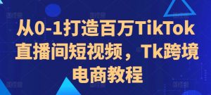 从0-1打造百万TikTok直播间短视频,Tk跨境电商教程-一点通资源网