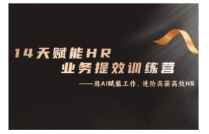 14天ChatGPT赋能HR业务提效训练营，从小白到应用高手-一点通资源网